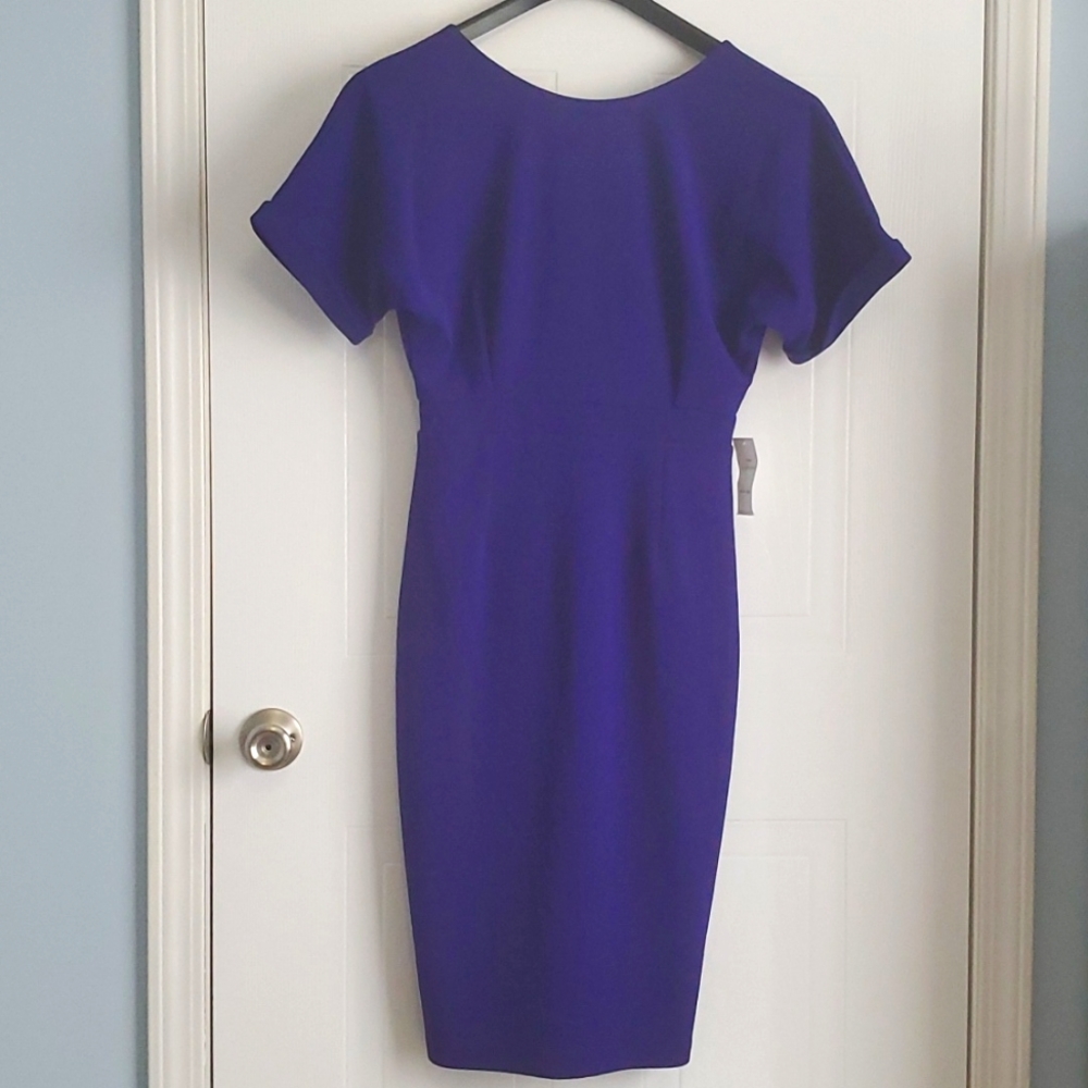 Naiman Marcus dress  D3396 ELECTRIC BLUE COLOR very pretty design size S - Picture 2 of 8